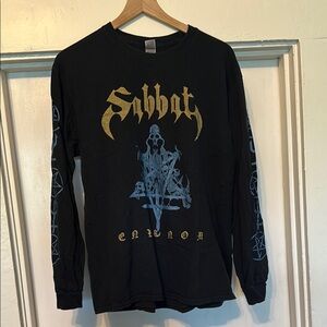 Sabbat Black Long Sleeve Graphic Tee